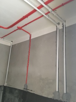 財信8號樓140平方水電階段完工